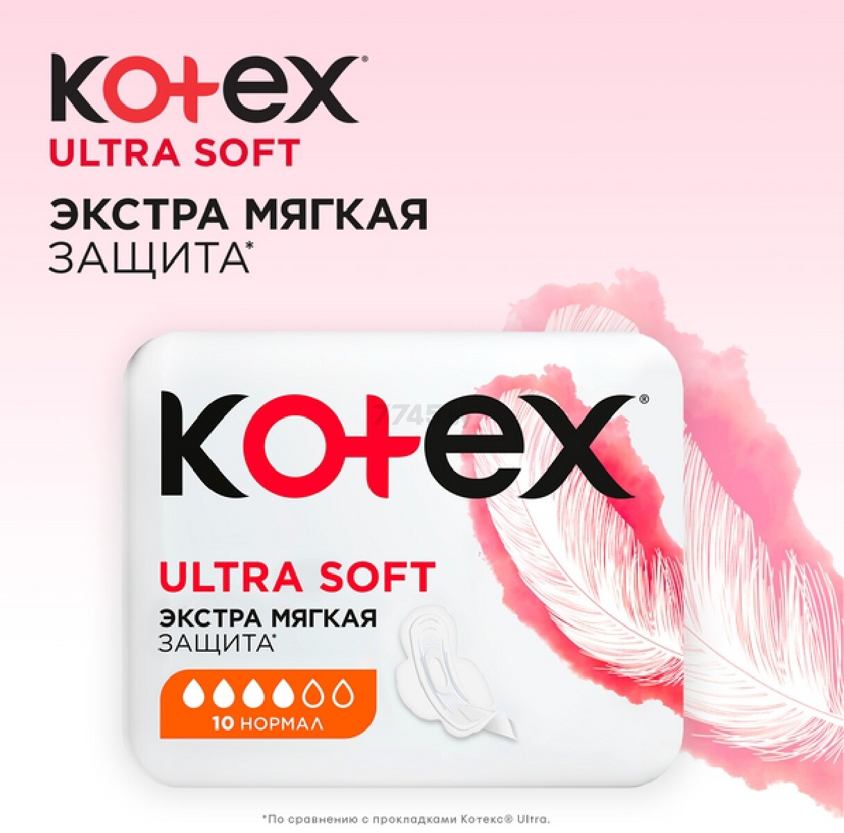 Прокладки гигиенические KOTEX Ultra Normal Мягкая поверхность 20 штук (5029053542676) - Фото 7